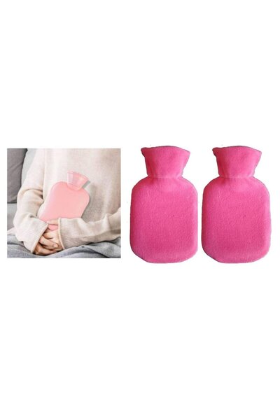 Bosphorus Set of Hot Water Bags Dark Pink, 2 Pcs., 23X15X2Cm, 250 ml