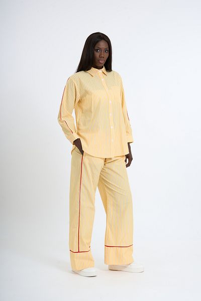 HANIQA Women's Striped Casual Suit