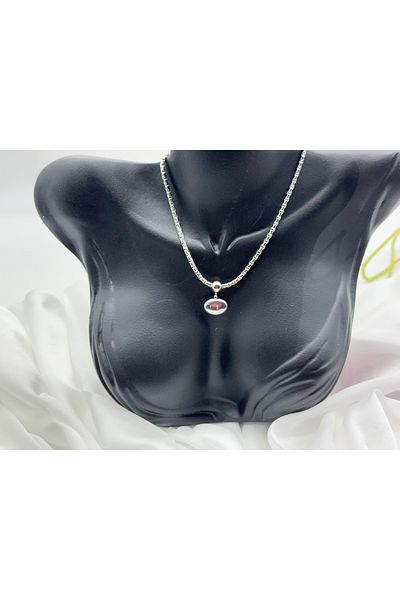 Lunays Stainless Steel Locket Women Necklace Silver Color