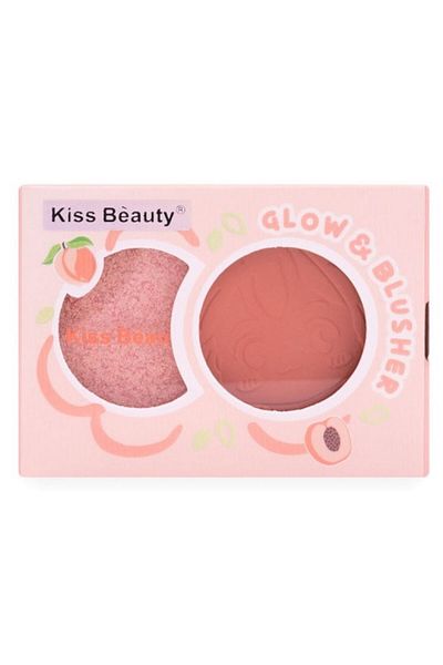 Kiss Beauty Highlighter and Blush Palette, Kiss Beauty Glow Blush, 02, 8 g