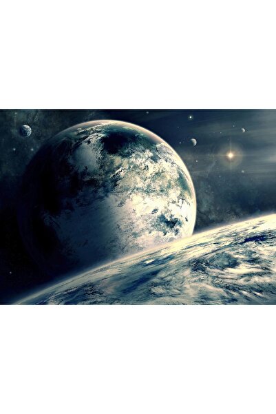 media Fototapet de perete autoadeziv si lavabil Univers in gri, 220 x 135 cm