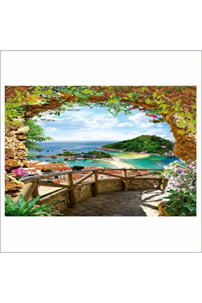 media Fototapet de perete autoadeziv si lavabil Poarta spre mare5, 250 x 200 cm