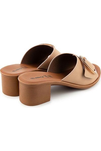 Muya 3500-430/002 Andra Anatomical Sole Round Buckle Women's Slippers
