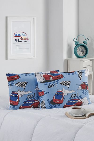 MARLA HOME Калъфка за възглавница от 2 части | Серия Speed ​​​​and Hero | С цип | Памук | 50x70 см