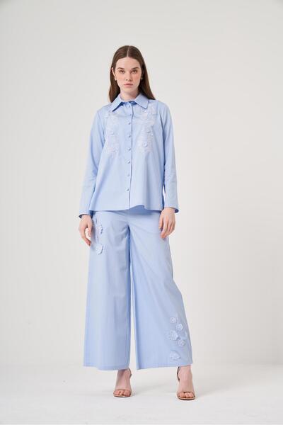 OMELYA Oe25Y939714 Omelya Embroidered Pants