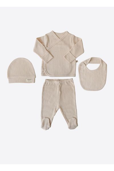 kitikate Organic Nova 4-Piece Hospital Discharge Sets Beige