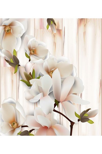 media Fototapet de perete autoadeziv si lavabil Abstract floral2, 135 x 225 cm