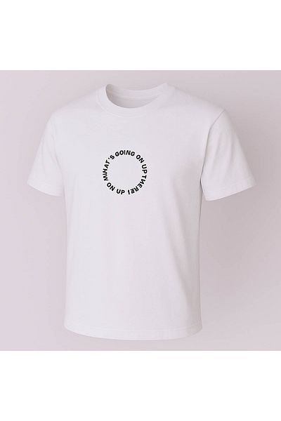 trender Going on up Print White Men's T-Shirt