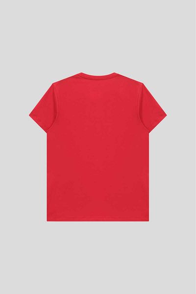 GOSH Men's Red Color 100% Cotton Crew Neck Standard Fit Regular Cut T-Shirt