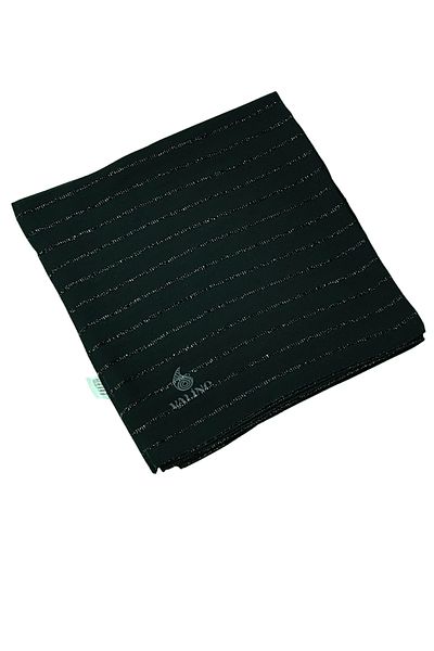 mim eşarp VALINO 100x100 cm Eșarfă Creponată cu sclipici cu dungi negre