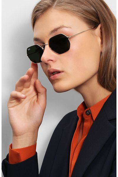 Ray-Ban Octagonal Classic Sunglasses RB556N 001 Size 53