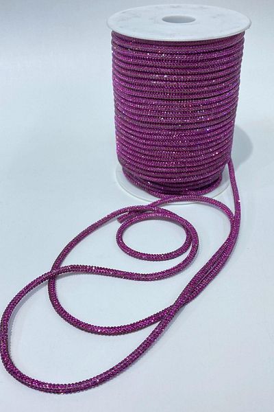 Limelia Fuchsia Full Tight Stone Pipe Ribbon Cord