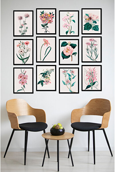 kutuTR Dekorize Mdf Tablo Seti 12 Parça - Salon Oturma Odası İçin Duvar Dekor...