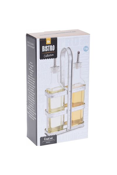 Excellent Houseware Olivera Vintage EH, sticlă, metal, 500 ml