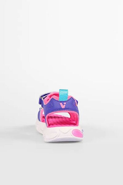 Vicco But Light Sole Velcro Girls Sandals Purple Fuchsia
