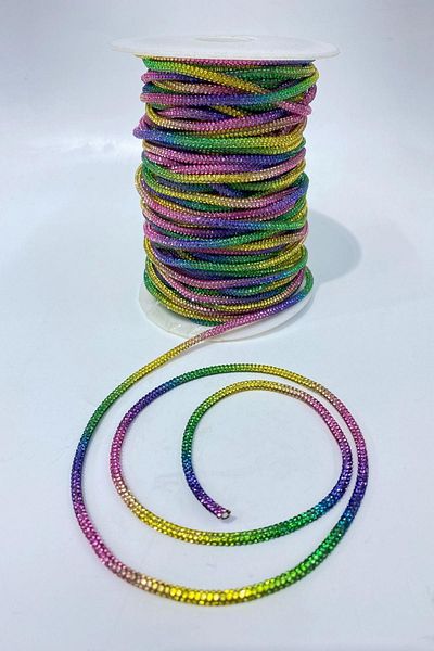 Limelia Colorful Full Tight Stone Pipe Ribbon Cord