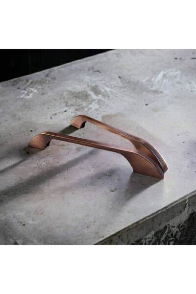 Dizaynhouse 128 mm Copper Color Zebra Model Elegant Cabinet Handle, Antique Metal Cabinet and Drawer Handle