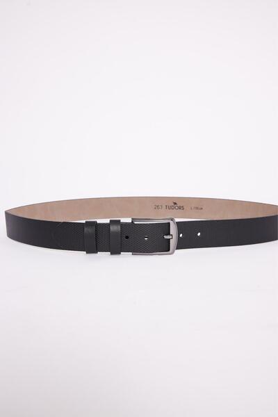 Tudors Erkek 3'lü Set 4 Cm Spor Siyah-Kahverengi-Lacivert Kemer