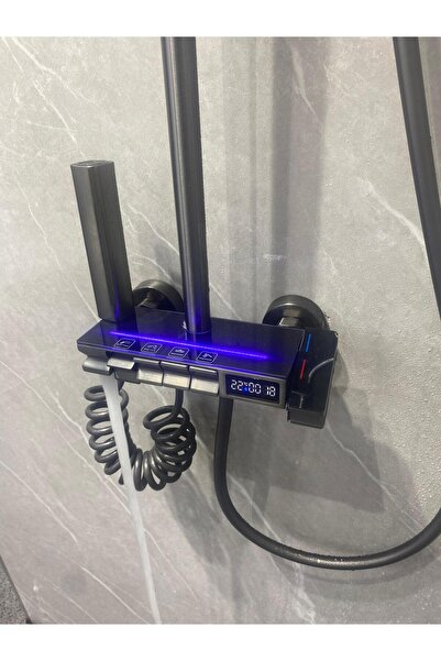 EFDAL YAPI MİMARLIK FİRSTJOB DİJİTAL PİYANO TUŞLU DUŞ SETİ SICAKLIK GÖSTERGES...