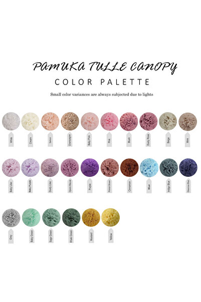 PAMUKA Montessori Tül Cibinlik Iki Parça Cream (TÜM EBATLAR)