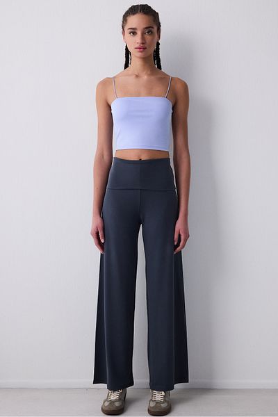 Penti Crop Smooth Top albastru deschis