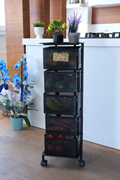 Yıldıray Metal 5 KATLI METAL KARE AÇILIR KAPANIR SEBZELİK