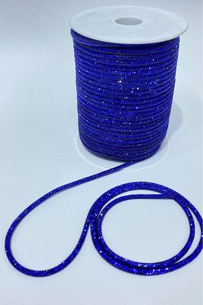 Limelia Saks Blue Full Tight Stone Pipe Strip Cord