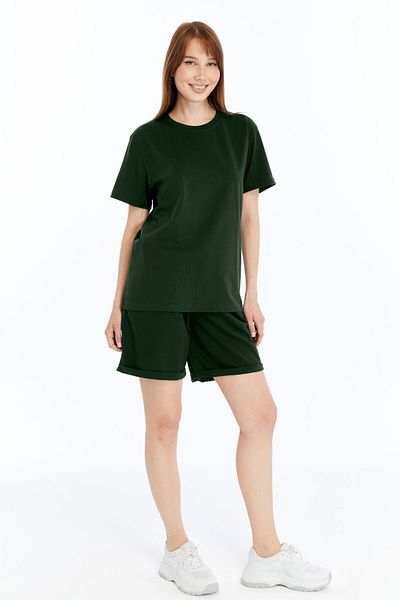 OXVİN 2-Piece Women's T-Shirt - Shorts Set Regular Modal Blend (Shorts - T-Shirt)