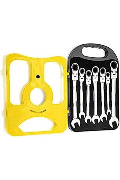 SULFAR Chrome Flexible Ratchet Wrench Set - 7 Pcs, Size: 8,10,12,13,14,17,19Mm