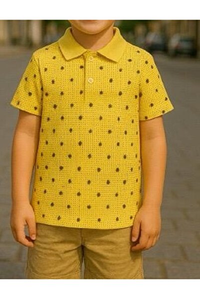 neocotton Μπλουζάκι με βαμβακερό σχέδιο για αγόρια με γιακά πόλο (Garson Boy)