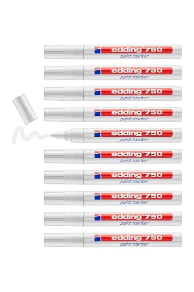 Edding Marker 750 White 10 Pack
