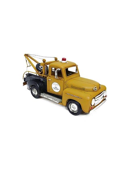 ECOME Metal Car Tow Truck Figurine Decorative Gift