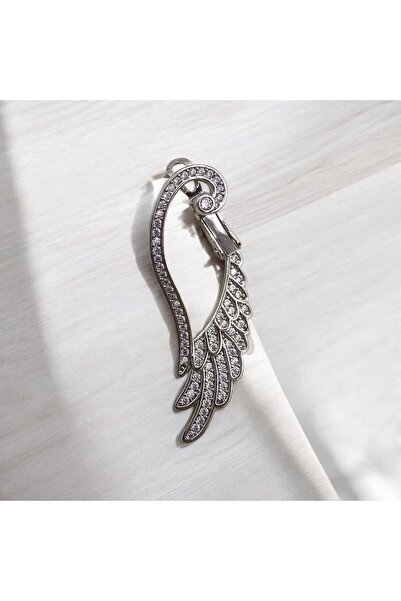 Yaseminli Butik Zirkon Taşlı Melek Kanadı Küpe