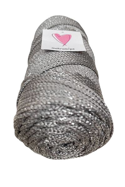 Makromİps Polyester Silvery Macrome String 100 Gr Shiny Premium 1St Quality Suppla Bag Hobby Hand Knitting Yarn Yarn