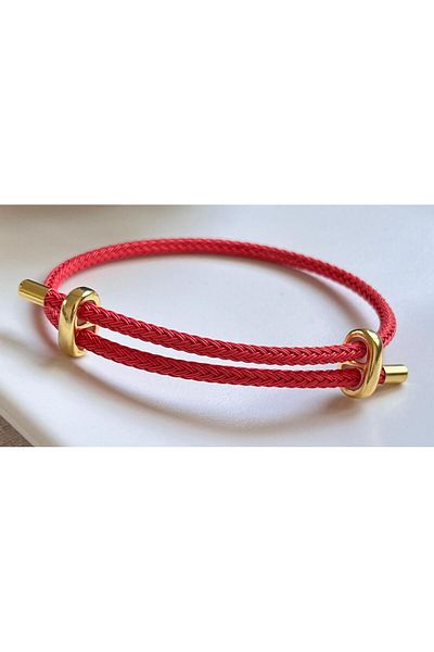 juleeco Red Gold Closure Rope Bracelet