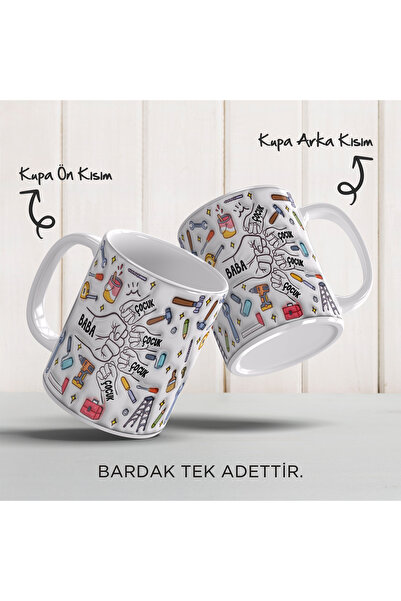 YELKOVAN TASARIM Babalar Günü Kişiye Özel İsimli, 3D Tasarımlı, Hediye Porsel...