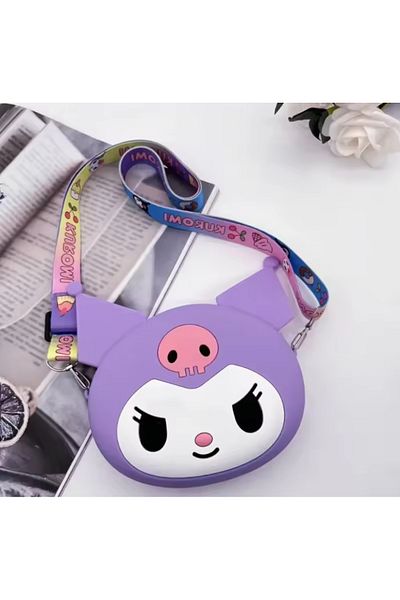 synshop Kuromi Kuromili Geantă din silicon cu ureche de pisică Portofel Femei Adolescente Fete Copii Bebeluși