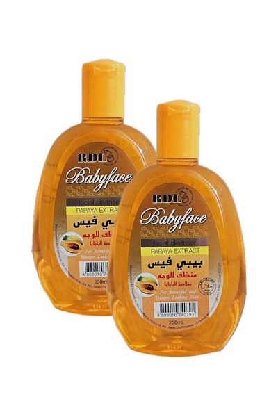 RDL Pack of 2 Baby Face Papaya Extract Facial Cleanser 250ml