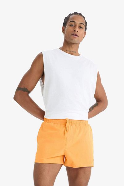 DeFacto Defactofit Andy Printed Flexible Textured Short Length Sportsman Sea Shorts B5987Ax25Hs