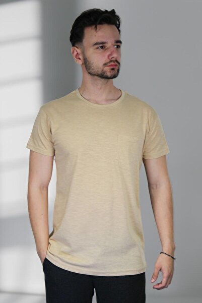 PARAGOOSE Tricou simplu cu maneca scurta SUBMARINE Pentru Barbati BEJ