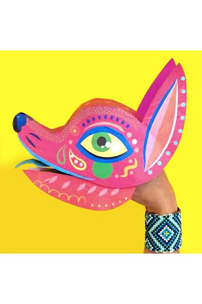 Probest DESIGN Chihuahua Hand Puppet, Mentossori Cut Paste Art Puppet Hand Skill