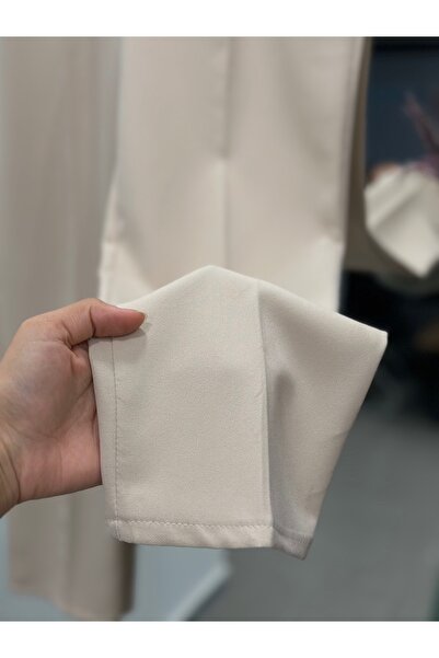 MİHRA STORE Beren Hidden Pocket Trousers-Mt1508 Stone
