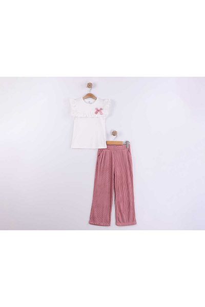 ayzen store Girl's Suit with Bow Detail