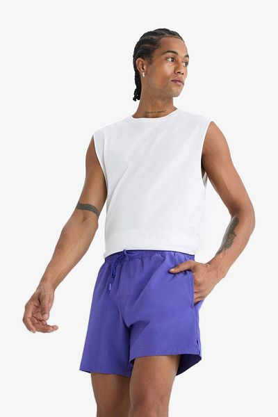 DeFacto DeFactoFit Sportsman με εμπριμέ εύκαμπτη υφή κοντό μαγιό σορτς B5952AX25HS