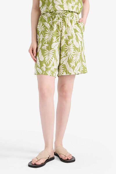 DeFacto Reguläre Passform, gemusterte, elastische Shorts mit Taille E9440AX25SM