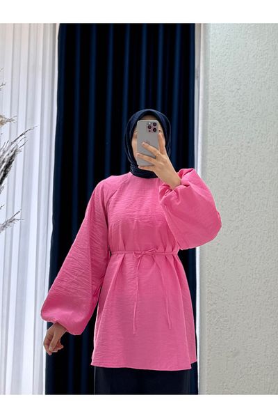 MİHRA STORE Tunica cu mâneci raglan Zenita-BN4175 Roz