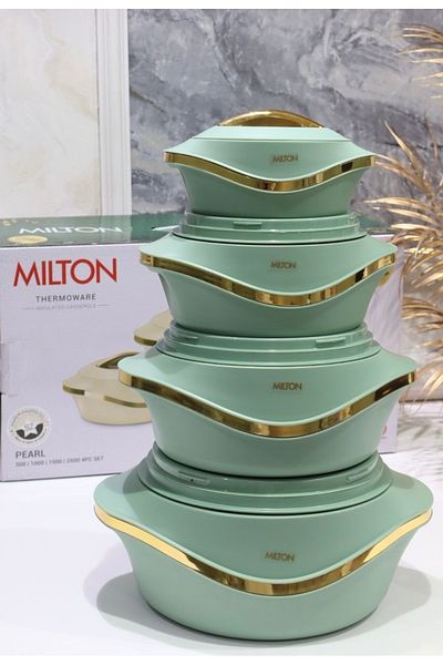 Un Milton Food Container Set of 4 Pieces 2.5L 1.5L 1L 0.5L