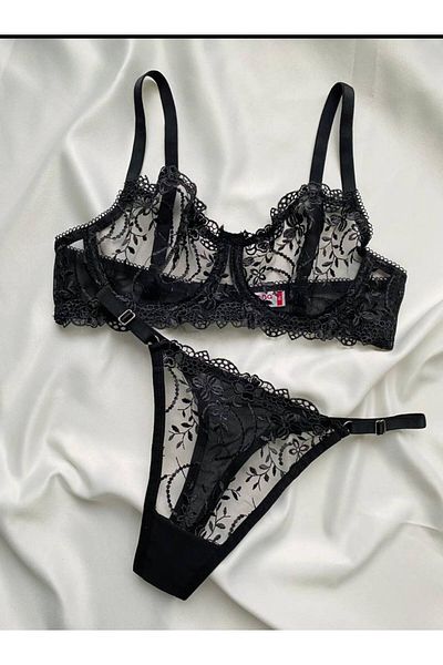 ARONA Μαύρο Σετ Bud Plus Size