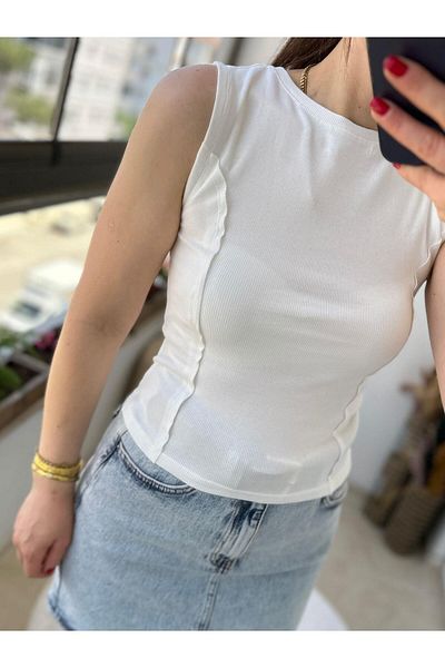 TUNAM BUTİK Side Stitch Detail Tank