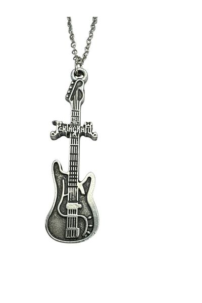 Herşey Nota Pentagram Music Band Themed Unisex Necklace – Heavy Metal Jewelry 60 cm